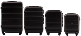 AT01, Комплект чемоданов 4 шт. (L,M,S,XS) Wings, Черный