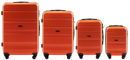 AT01, Комплект чемоданов 4 шт. (L,M,S,XS) Wings, Оранжевый