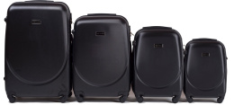 K310, Luggage 4 sets (L,M,S,XS) Wings, Black