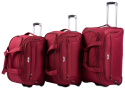 C1109, A set of 3 travel bags Wings, Dark red