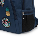SCHOOL BACKPACK PLUS PENCIL PATCHES BLUE
