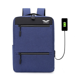 BP30-04, Travel backpack with USB Wings, Blue
