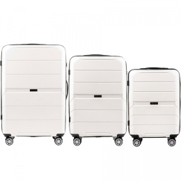 PP05, Комплект чемоданов 3 шт. (L,M,S) Wings, Белый
