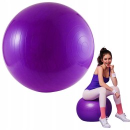 BE READY Gymnastics yoga ball violet PVC 65cm