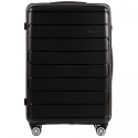 DQ181-03, Duża walizka podróżna Wings L, Black- POLIPROPYLEN