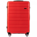 DQ181-03, Large travel suitcase Wings L, Red- Polypropylene