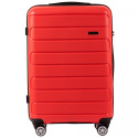 DQ181-03, walizka podróżna Wings M, Red- POLIPROPYLEN