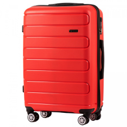 DQ181-03, walizka podróżna Wings M, Red- POLIPROPYLEN