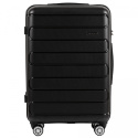 DQ181-03, walizka podróżna Wings M, Black- POLIPROPYLEN