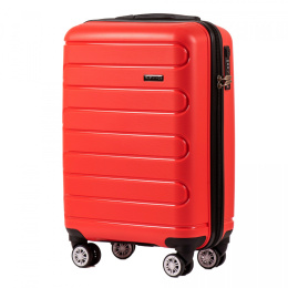 DQ181-03, walizka podróżna Wings S, Red- POLIPROPYLEN
