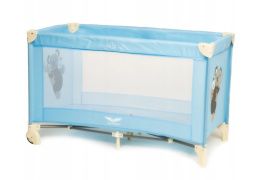 Дорожная кроватка Wings голубая 125x65 см