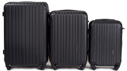 2011, Luggage 3 sets (L,M,S) Wings, Black