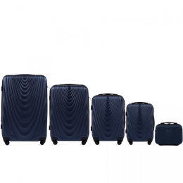 304, Luggage 5 sets (L,M,S,XS, BC) Wings, Blue