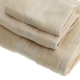 SET OF THREE TOWELS Various Sizes Beige