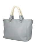 Shopper bag with a handle made of natural Nobo rope - blue