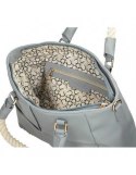 Shopper bag with a handle made of natural Nobo rope - blue