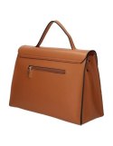 Briefcase bag with Nobo braid - brown