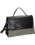 Briefcase bag with Nobo braid - black
