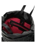 NOBO Pikowany plecak w kształcie worka (Czarny)