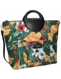 NOBO Fabric shopper with tropical flowers print