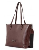 NOBO Croco-textured shopper (Brown)
