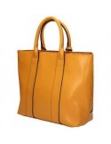 Orange shopper bag NOBO with braid