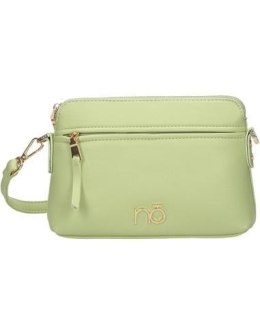 Jade crossbody bag with a colorful stripe Nobo - green