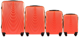 304, Комплект чемоданов 4 шт. (L,M,S,XS) Wings, Дымоход оранжевый