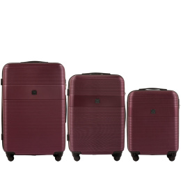 5398-3, Luggage 3 sets (L,M,S) Wings, Burgundy