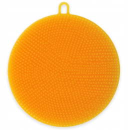 SILICONE WASHER for cleaning makeup BRUSHES Orange