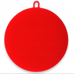 SILICONE WASHER for cleaning makeup BRUSHES Red