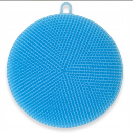 SILICONE WASHER for cleaning makeup BRUSHES Blue