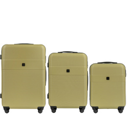 5398-3, Комплект чемоданов 3 шт. (L,M,S) Wings, Чай зеленый