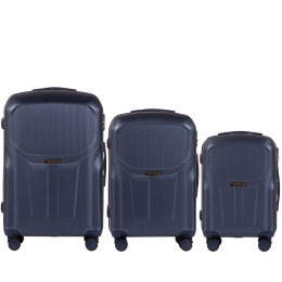 PDT01-3, Комплект чемоданов 3 шт. (L,M,S) Wings, Темно-синий