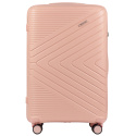 DQ181-05, walizka podróżna Wings L, Coral - POLIPROPYLEN