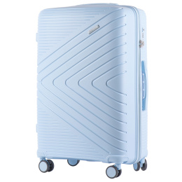 DQ181-05, travel suitcase Wings L, Light Blue - Polypropylene