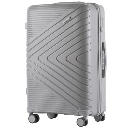 DQ181-05, travel suitcase Wings L, Light Grey - Polypropylene