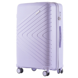 DQ181-05, travel suitcase Wings L, White Purple - Polypropylene