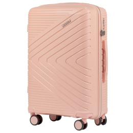 DQ181-05, travel suitcase Wings M, Coral - Polypropylene