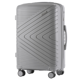 DQ181-05, walizka podróżna Wings M, Light Grey - POLIPROPYLEN