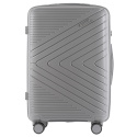 DQ181-05, walizka podróżna Wings M, Light Grey - POLIPROPYLEN