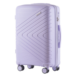 DQ181-05, walizka podróżna Wings M, White Purple - POLIPROPYLEN