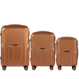 PDT01-3. Luggage 3 sets (L,M,S) Wings, Brown
