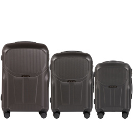 PDT01-3. Luggage 3 sets (L,M,S) Wings, Dark Grey