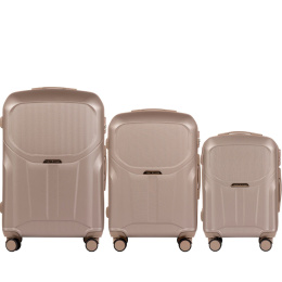 PDT01-3. Luggage 3 sets (L,M,S) Wings, Champagne