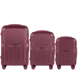 PDT01-3. Luggage 3 sets (L,M,S) Wings, Burgundy