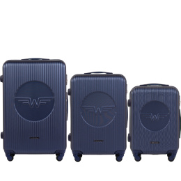 SWL01 KPL, Комплект из 3 чемоданов Wings (L,M,S), СИНИЙ