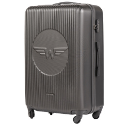 SWL01, Wings L Large Suitcase, Dark Grey