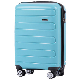 DQ181-03, walizka podróżna Wings S, Macaron Blue- POLIPROPYLEN
