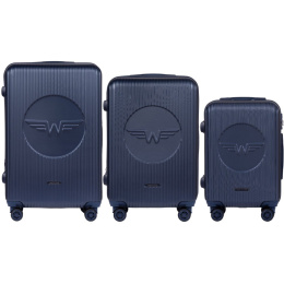 SWL02 KPL, Комплект из 3 чемоданов Wings (L,M,S), СИНИЙ